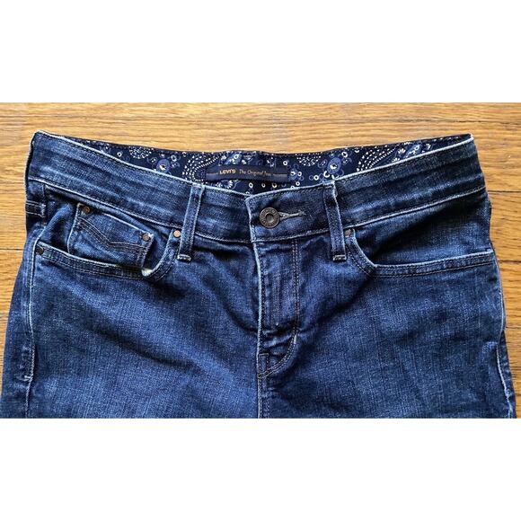 LEVI’S 525 Perfect Waist Mid-Rise Cropped Jeans sz 6 - Picture 3 of 9